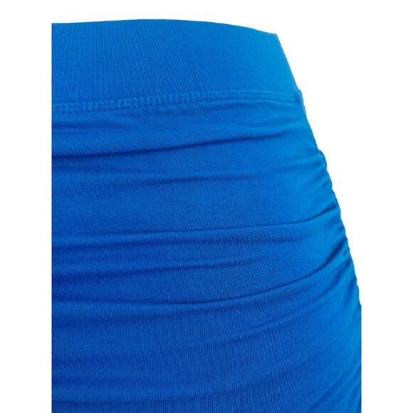 Vintage Victoria's Secret X Moda International Blue Ruched Bodycon Mini Skirt - Picture 13 of 16